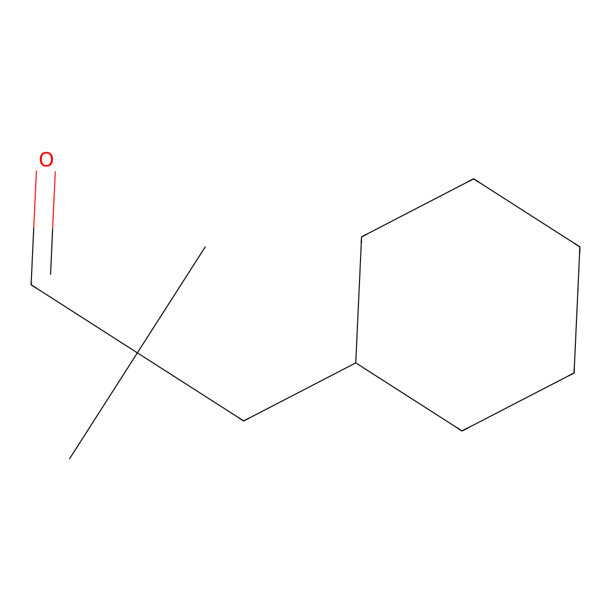 3-Cyclohexyl-2,2-dimethylpropanal molecular structure, CAS 1782276-58-7