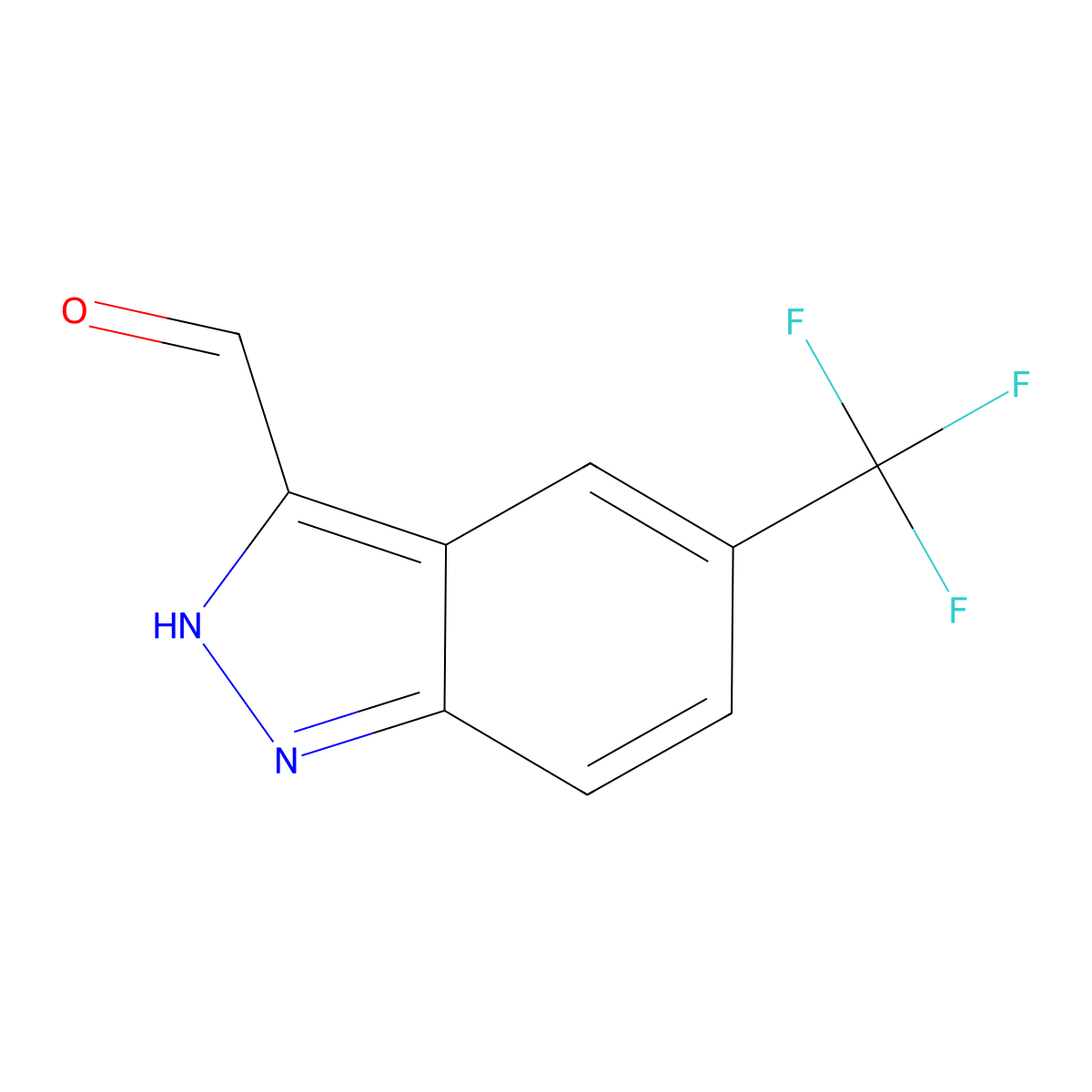 5-(Trifluoromethyl)-1H-Indazole-3-carbaldehyde molecular structure, CAS 1782312-42-8