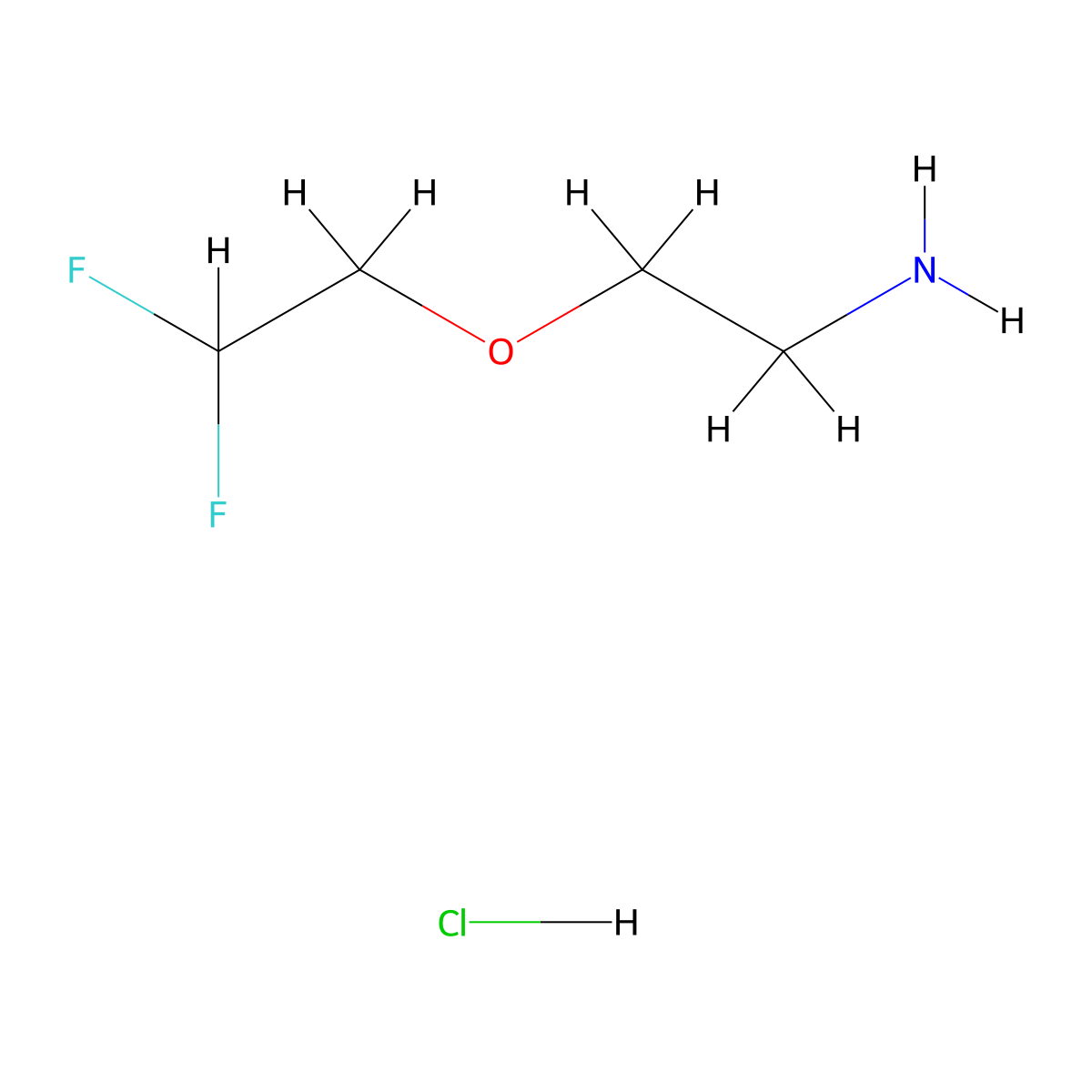 2-(2,2-Difluoroethoxy)ethan-1-amine hydrochloride molecular structure, CAS 1782326-65-1