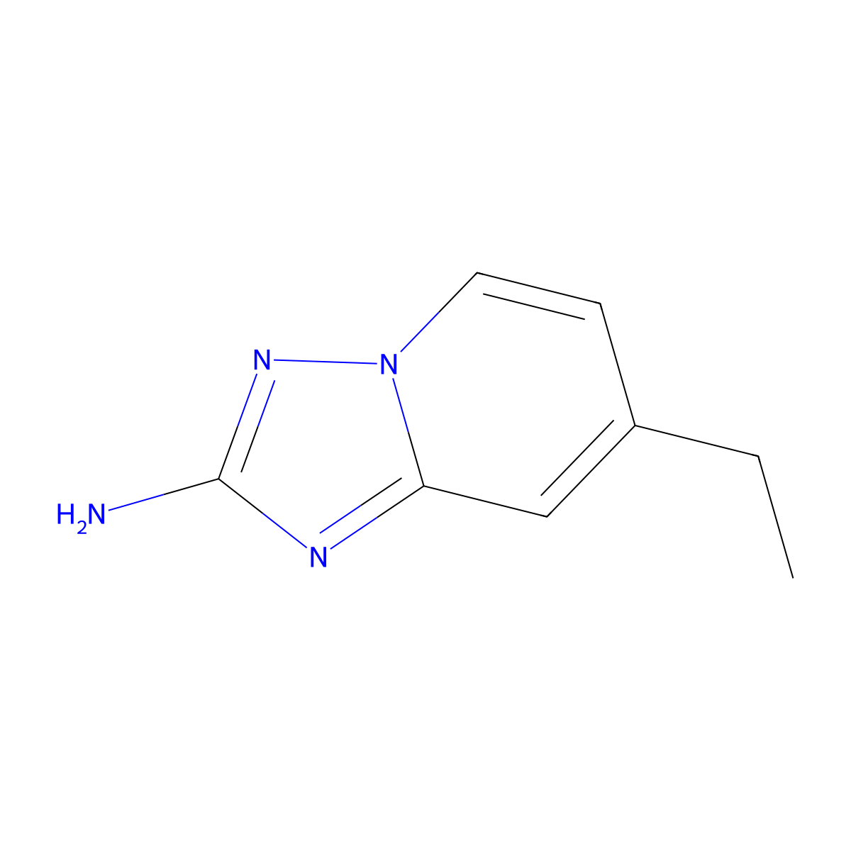 2-Amino-7-ethyl-[1,2,4]triazolo[1,5-a]pyridine molecular structure, CAS 1782328-62-4