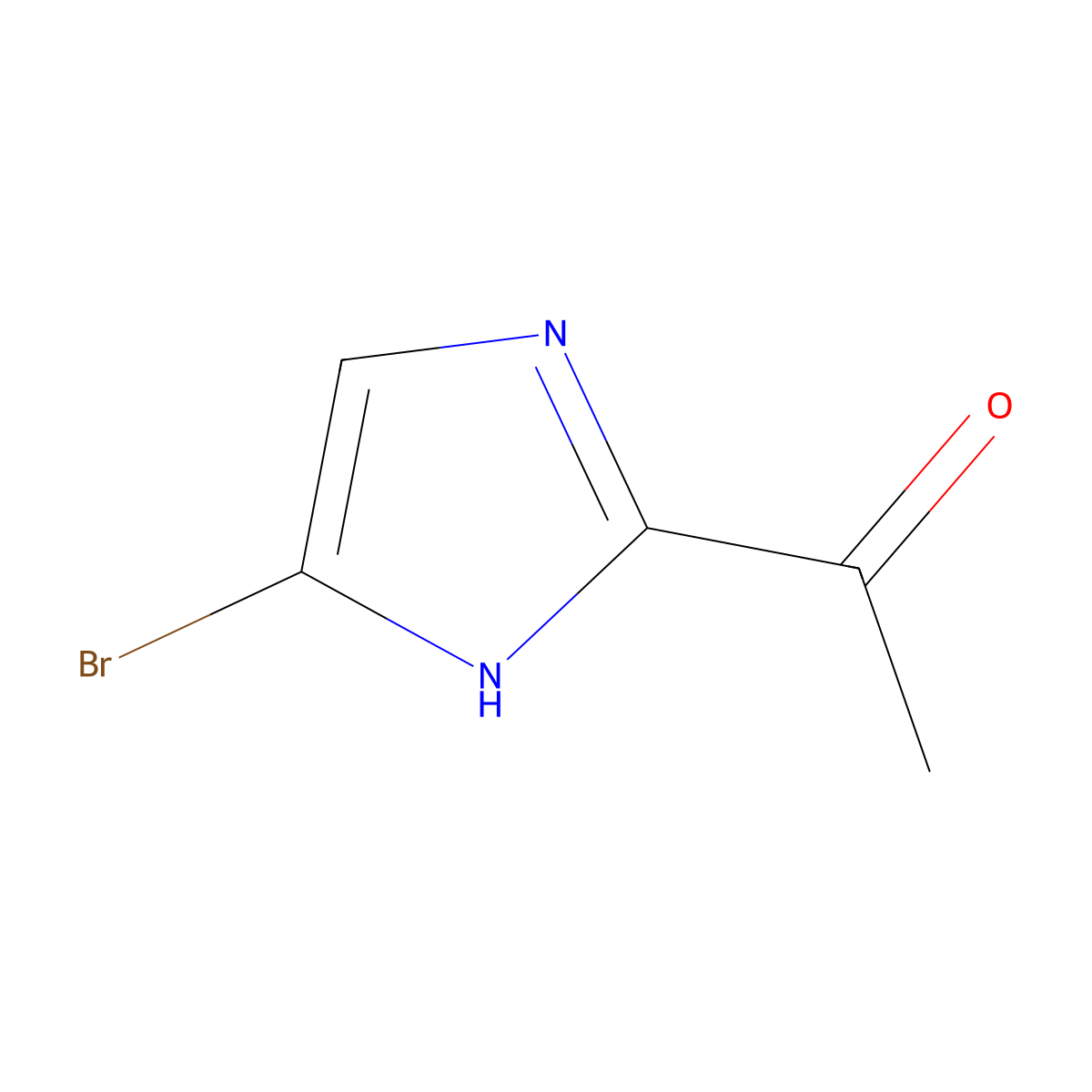 1-(4-Bromo-1H-imidazol-2-yl)ethanone molecular structure, CAS 1782381-37-6