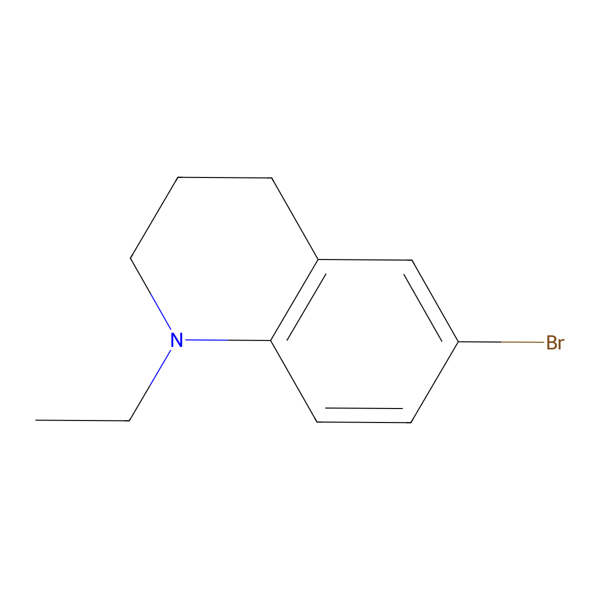 6-Bromo-1-ethyl-1,2,3,4-tetrahydroquinoline molecular structure, CAS 1782386-39-3