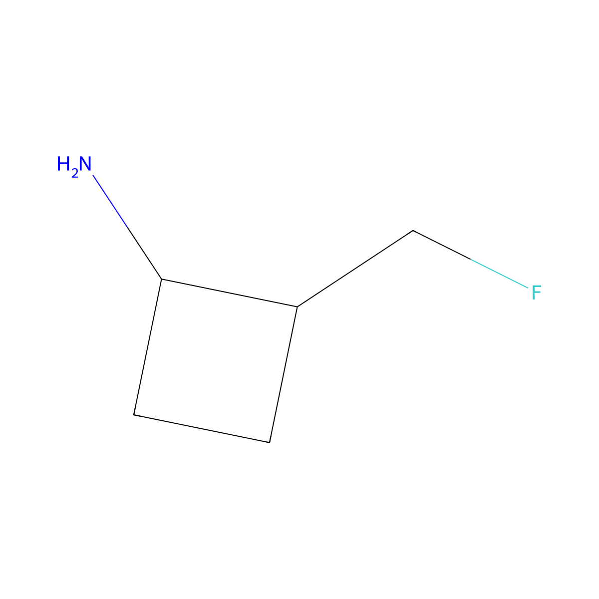 2-(Fluoromethyl)cyclobutan-1-amine molecular structure, CAS 1782399-49-8