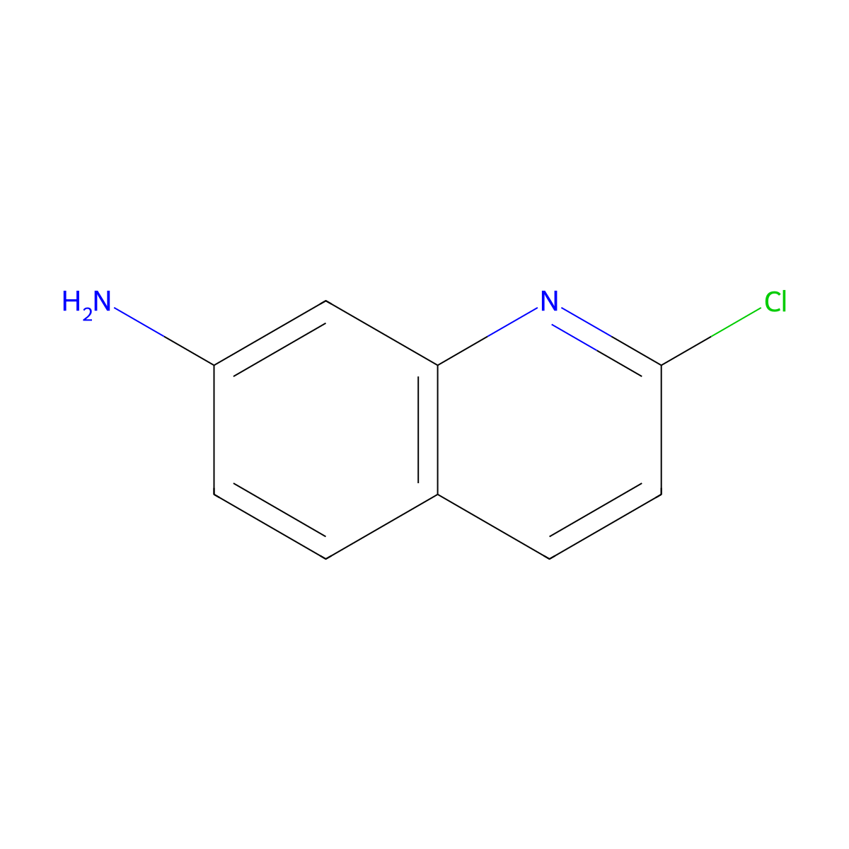 2-Chloroquinolin-7-amine molecular structure, CAS 1782402-51-0