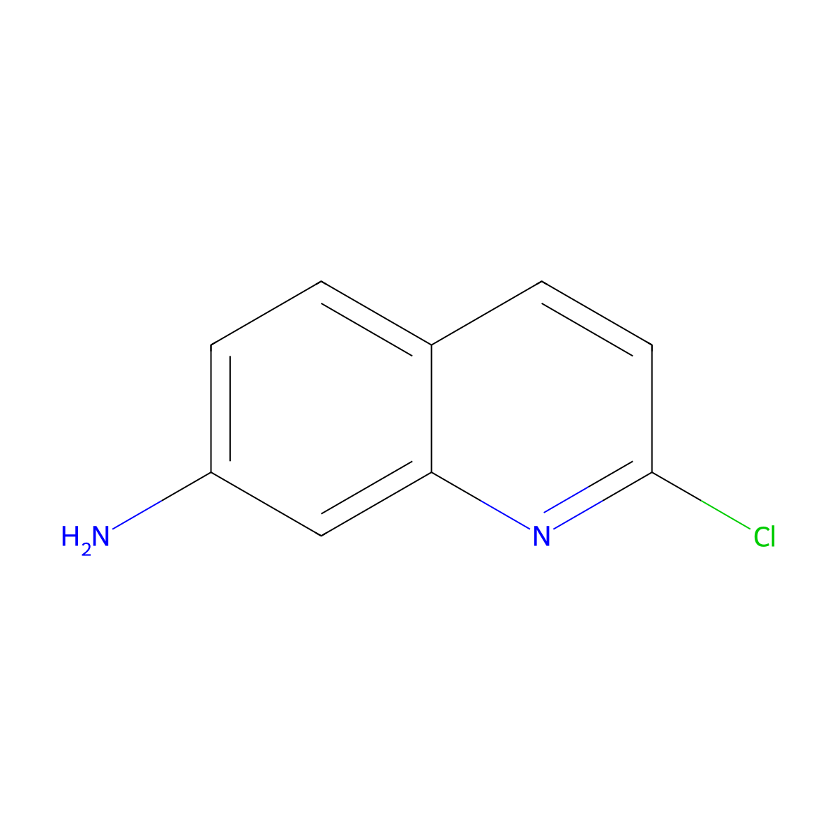 2-Chloroquinolin-7-amine molecular structure, CAS 1782402-51-0
