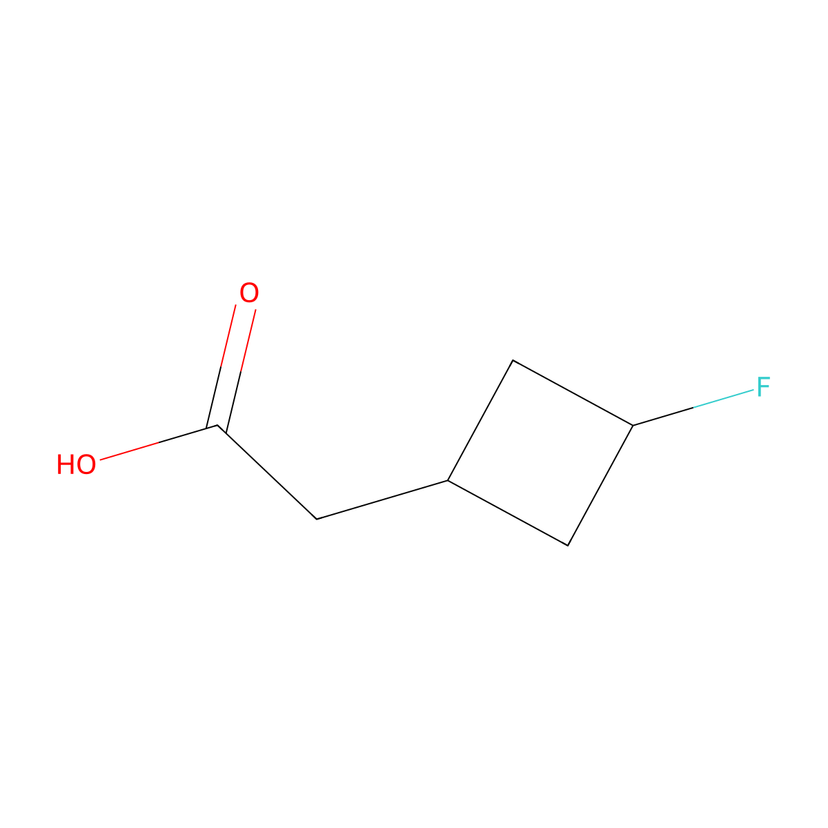 2-(3-Fluorocyclobutyl)acetic acid molecular structure, CAS 1782410-66-5