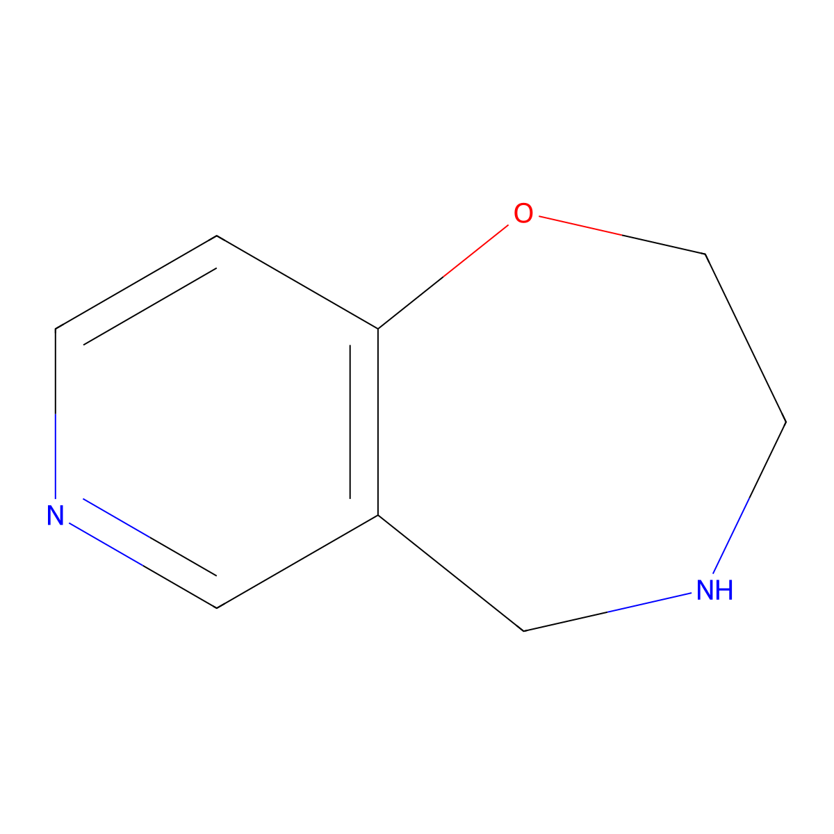 2H,3H,4H,5H-pyrido[3,4-f][1,4]oxazepine molecular structure, CAS 1782413-13-1