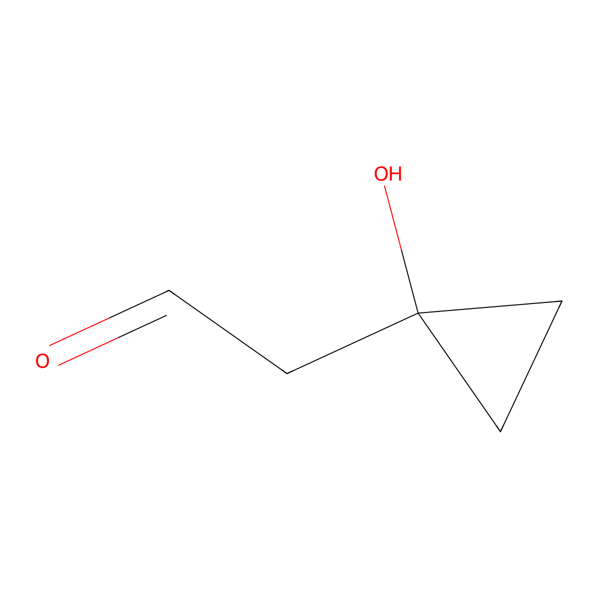 2-(1-Hydroxycyclopropyl)acetaldehyde molecular structure, CAS 1782413-22-2