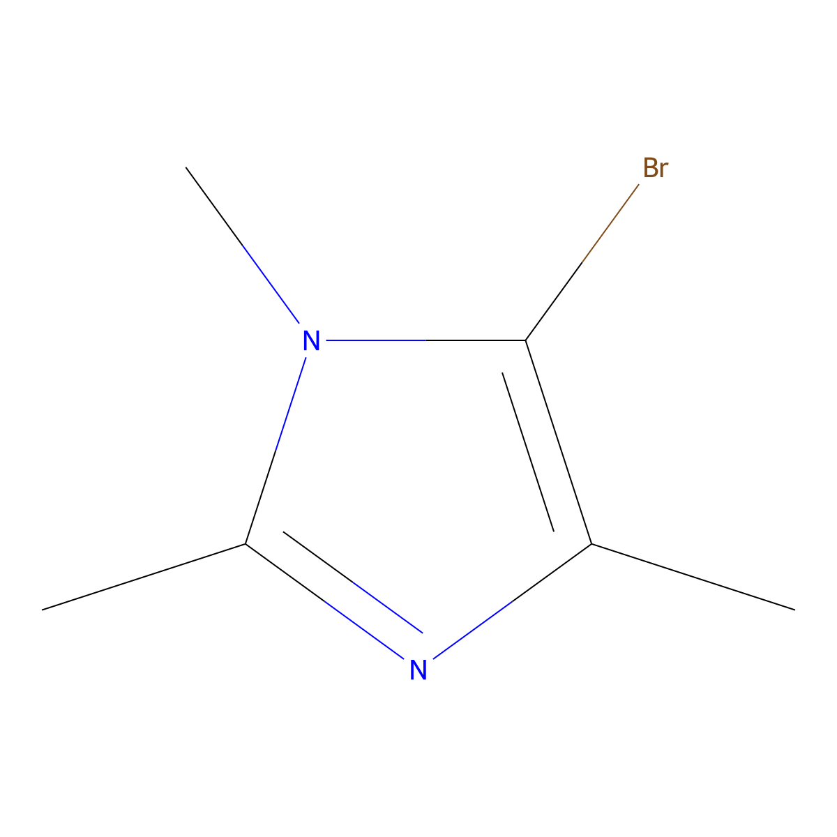 5-Bromo-1,2,4-trimethyl-1H-imidazole molecular structure, CAS 1782414-14-5