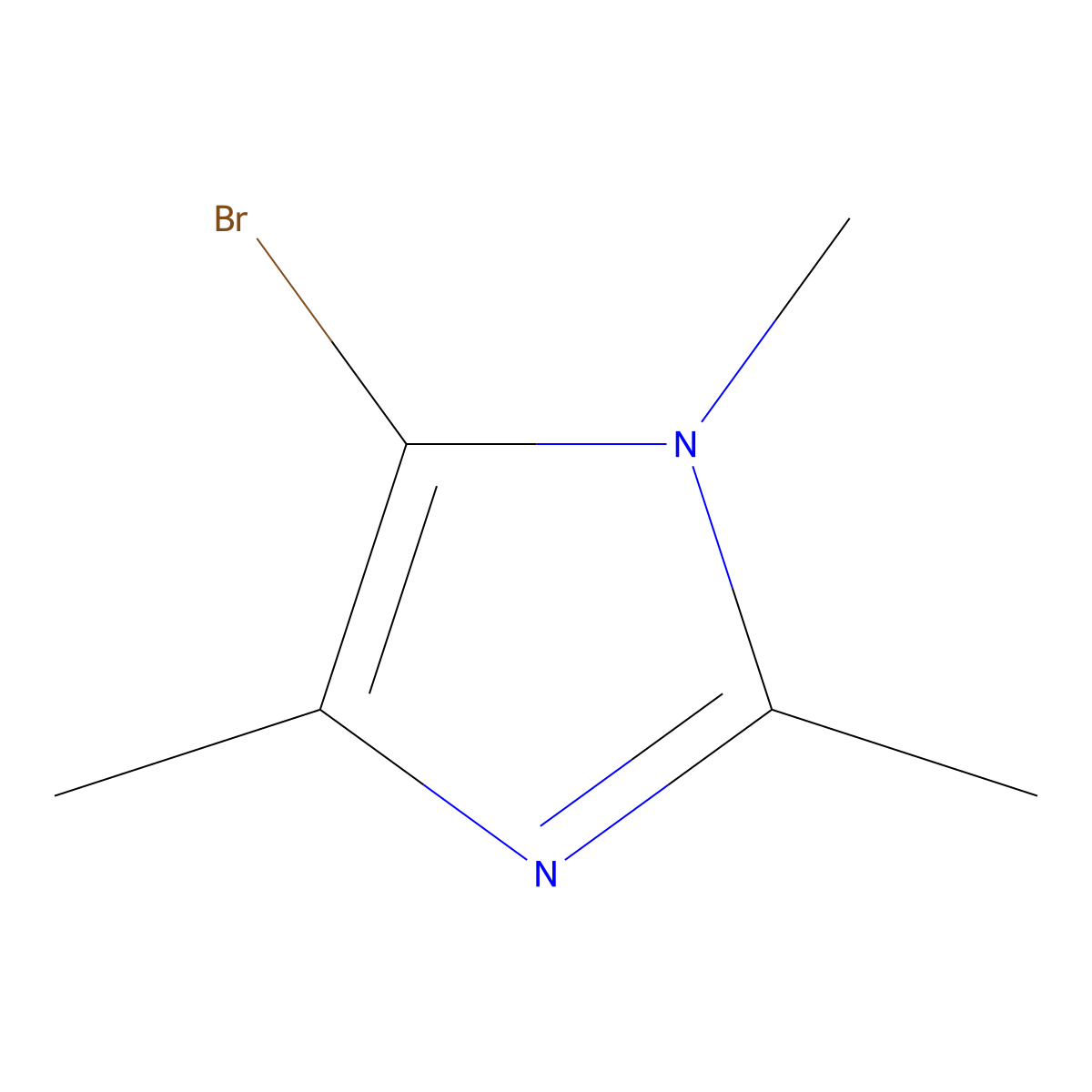 5-Bromo-1,2,4-trimethyl-1H-imidazole molecular structure, CAS 1782414-14-5