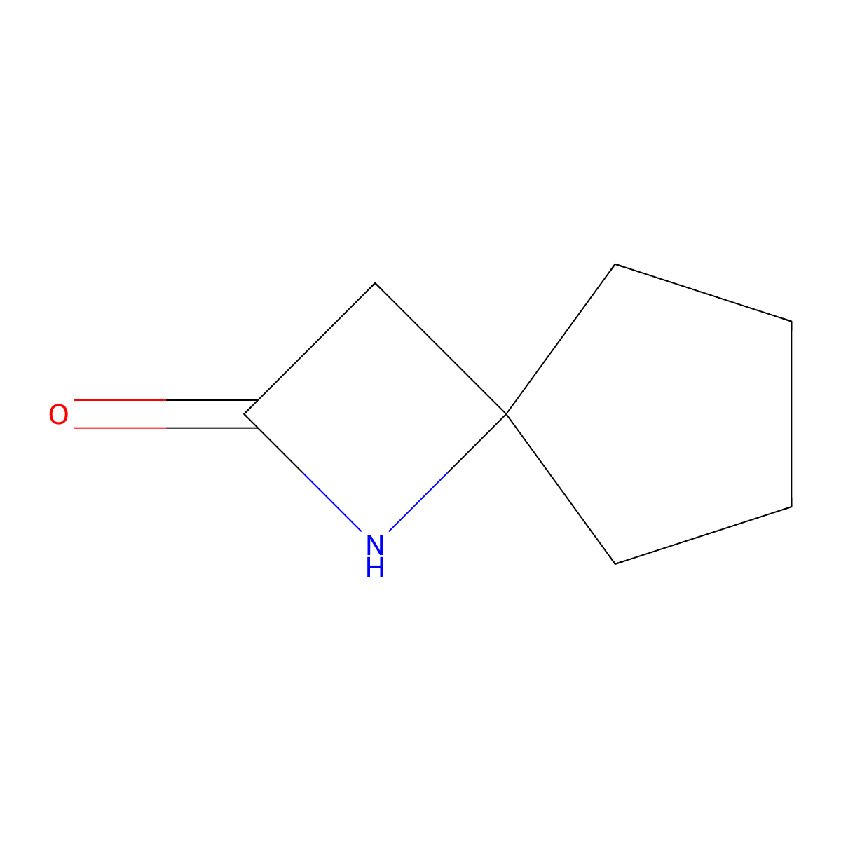 1-Azaspiro[3.4]octan-2-one molecular structure, CAS 178242-70-1