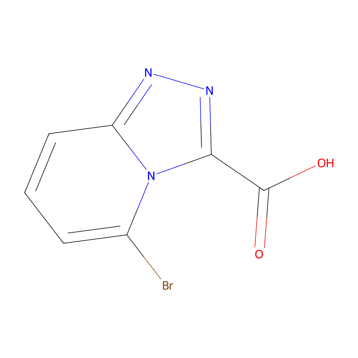 5-Bromo-[1,2,4]triazolo[4,3-a]pyridine-3-carboxylic acid molecular structure, CAS 1782429-11-1
