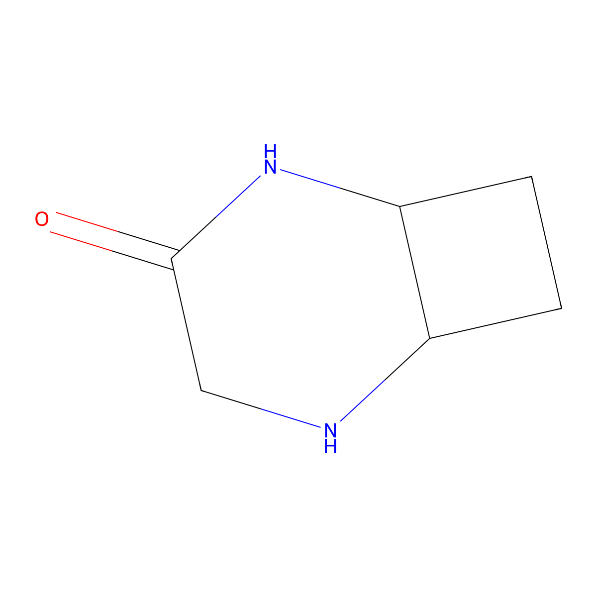 2,5-Diazabicyclo(4.2.0)octan-3-one molecular structure, CAS 1782432-84-1