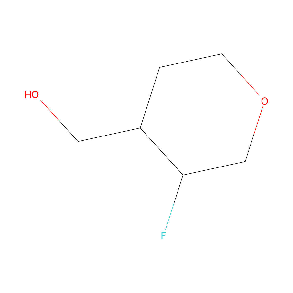 (3-Fluorooxan-4-yl)methanol molecular structure, CAS 1782433-52-6