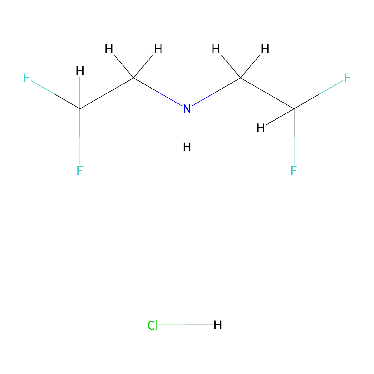 Bis(2,2-difluoroethyl)amine hydrochloride molecular structure, CAS 1782437-82-4
