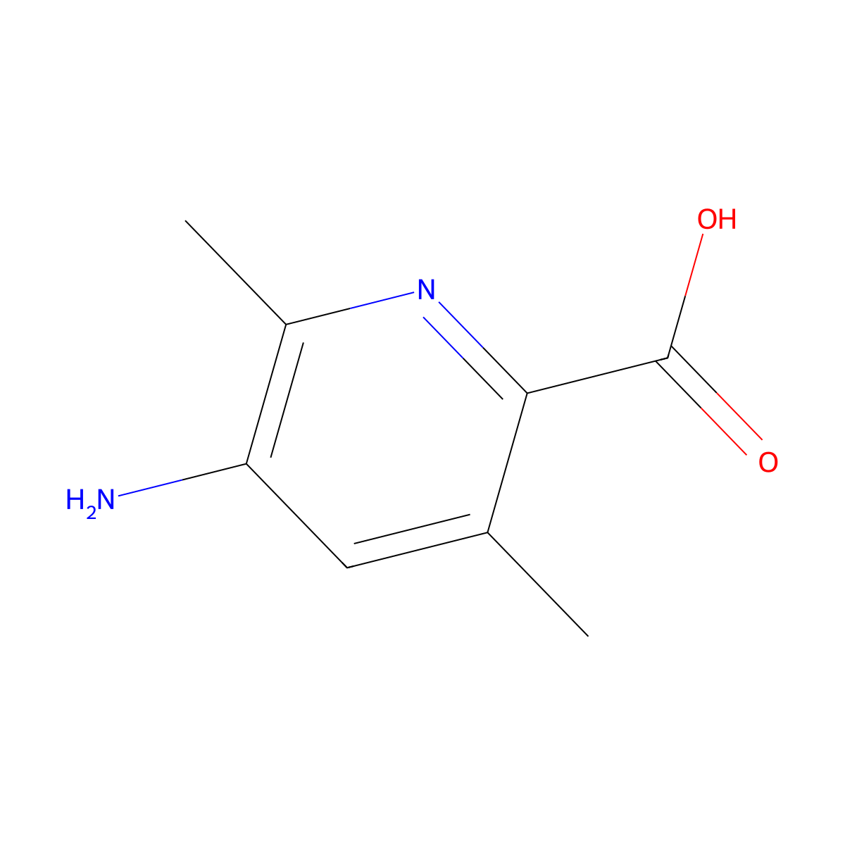5-Amino-3,6-dimethylpyridine-2-carboxylic acid molecular structure, CAS 1782445-93-5