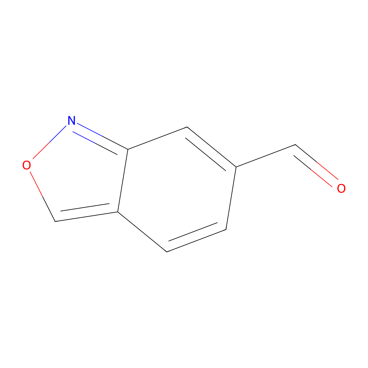 2,1-Benzoxazole-6-carbaldehyde molecular structure, CAS 1782454-35-6