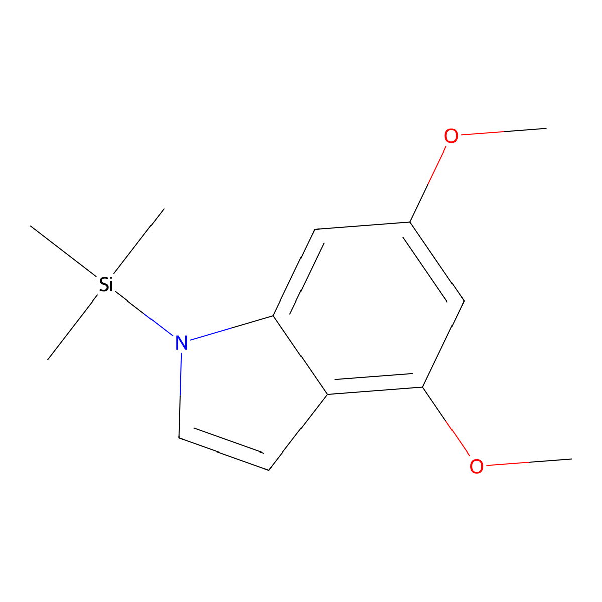 4,6-dimethoxy-1-(trimethylsilyl)-1H-indole molecular structure, CAS 1782456-13-6