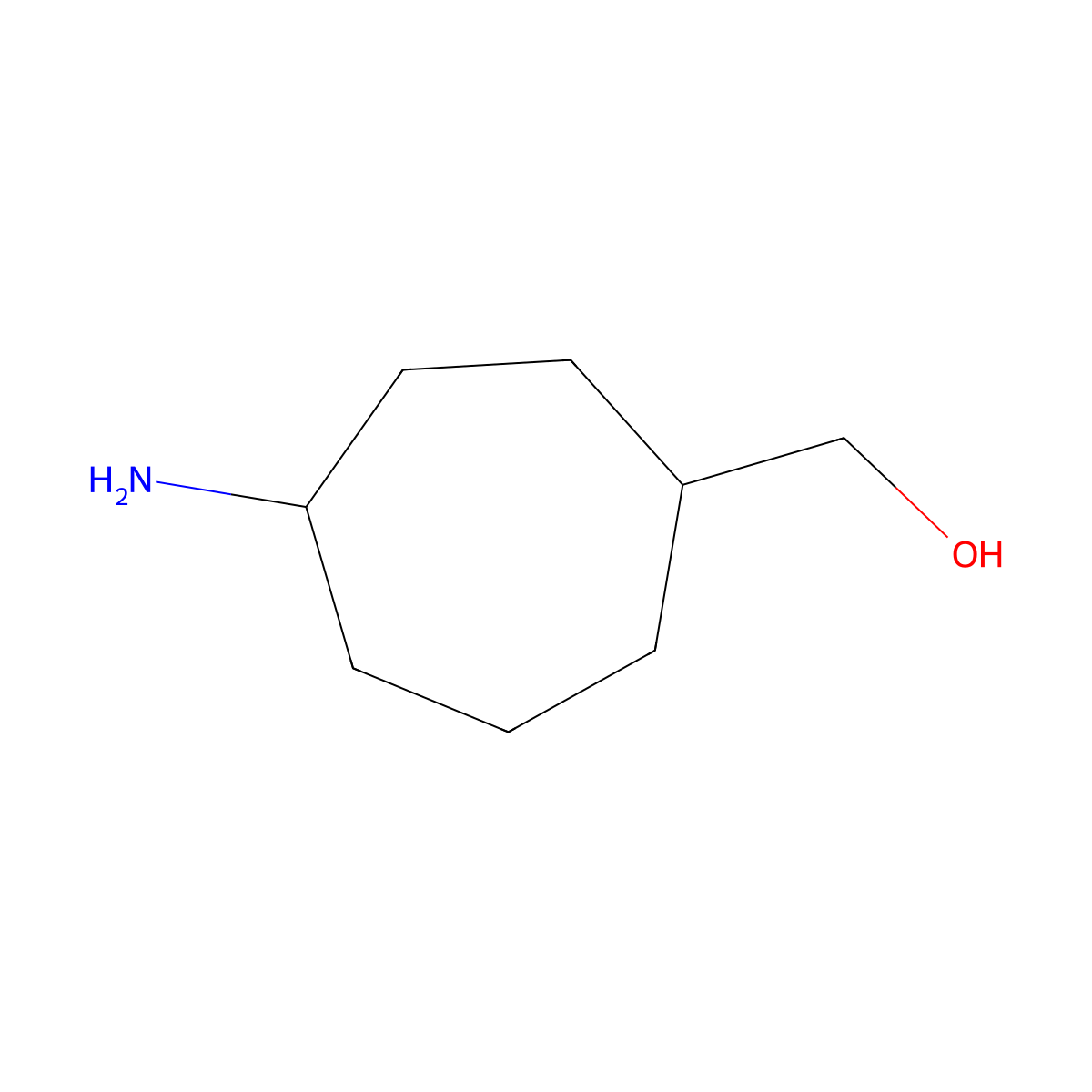 (4-Aminocycloheptyl)methanol molecular structure, CAS 1782463-20-0