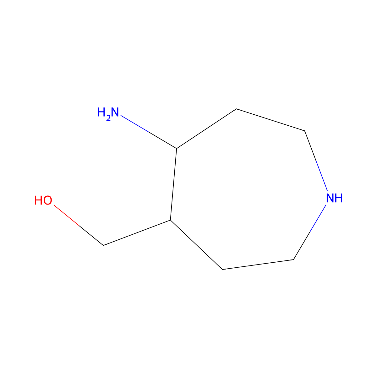(5-Aminoazepan-4-yl)methanol molecular structure, CAS 1782464-05-4