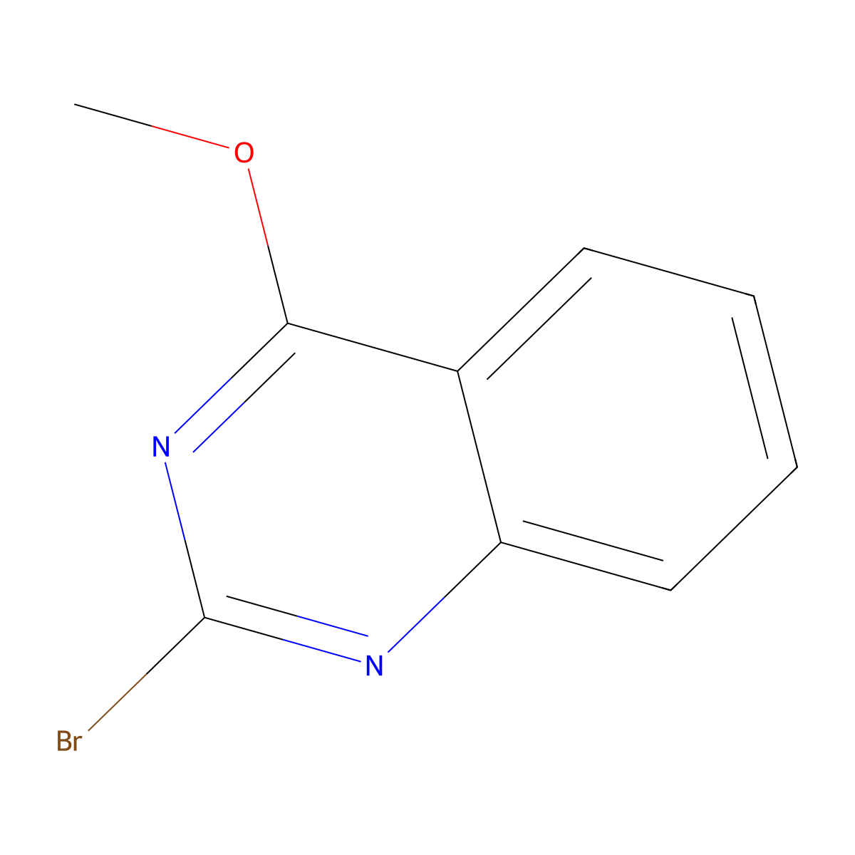 2-Bromo-4-methoxyquinazoline molecular structure, CAS 1782469-56-0