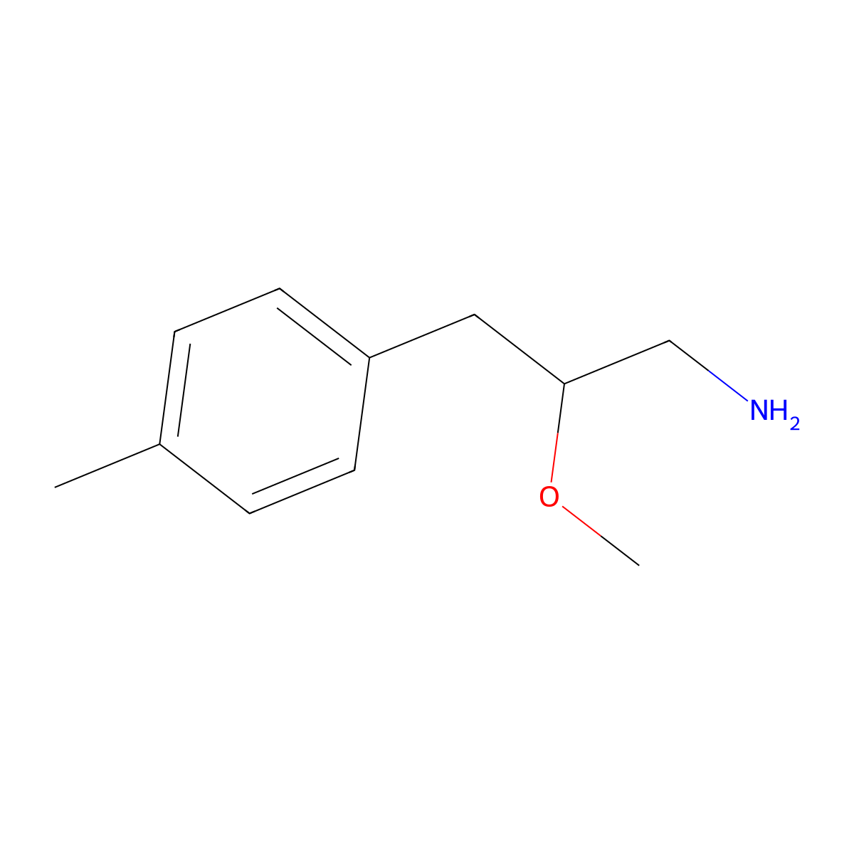 2-Methoxy-3-(4-methylphenyl)propan-1-amine molecular structure, CAS 1782475-20-0