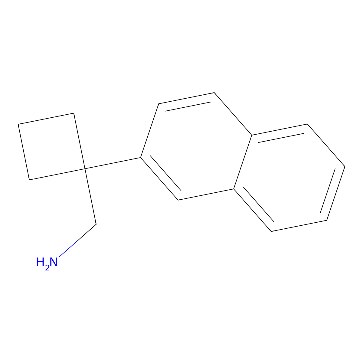 1-(2-Naphthyl)cyclobutanemethanamine molecular structure, CAS 1782479-60-0