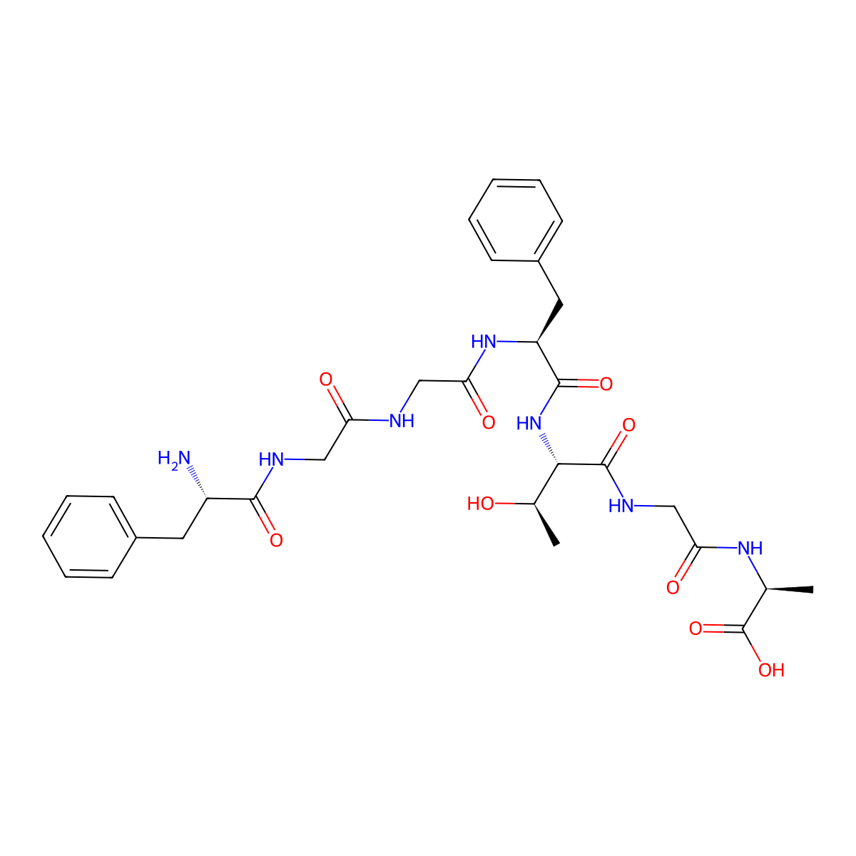 Nociceptin (1-7) molecular structure, CAS 178249-42-8