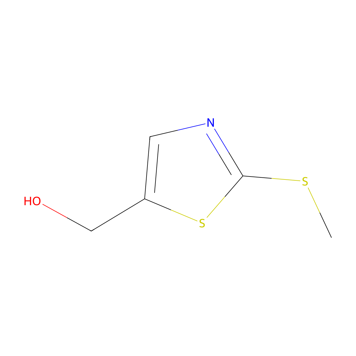 (2-(Methylthio)thiazol-5-yl)methanol molecular structure, CAS 1782506-90-4
