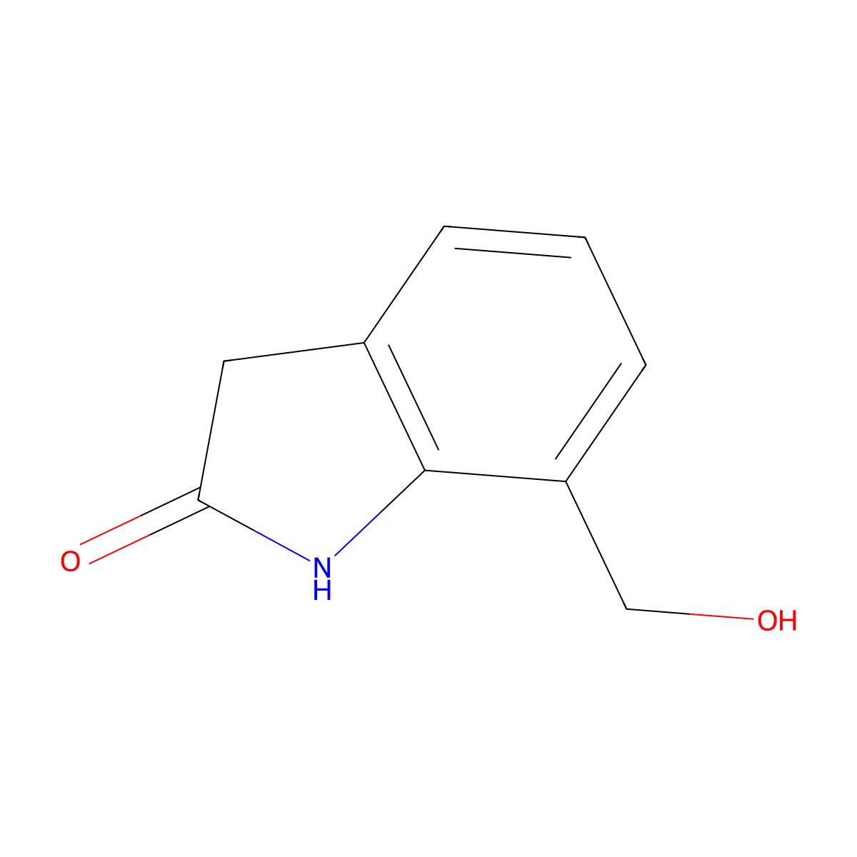7-(Hydroxymethyl)indolin-2-one molecular structure, CAS 1782507-75-8