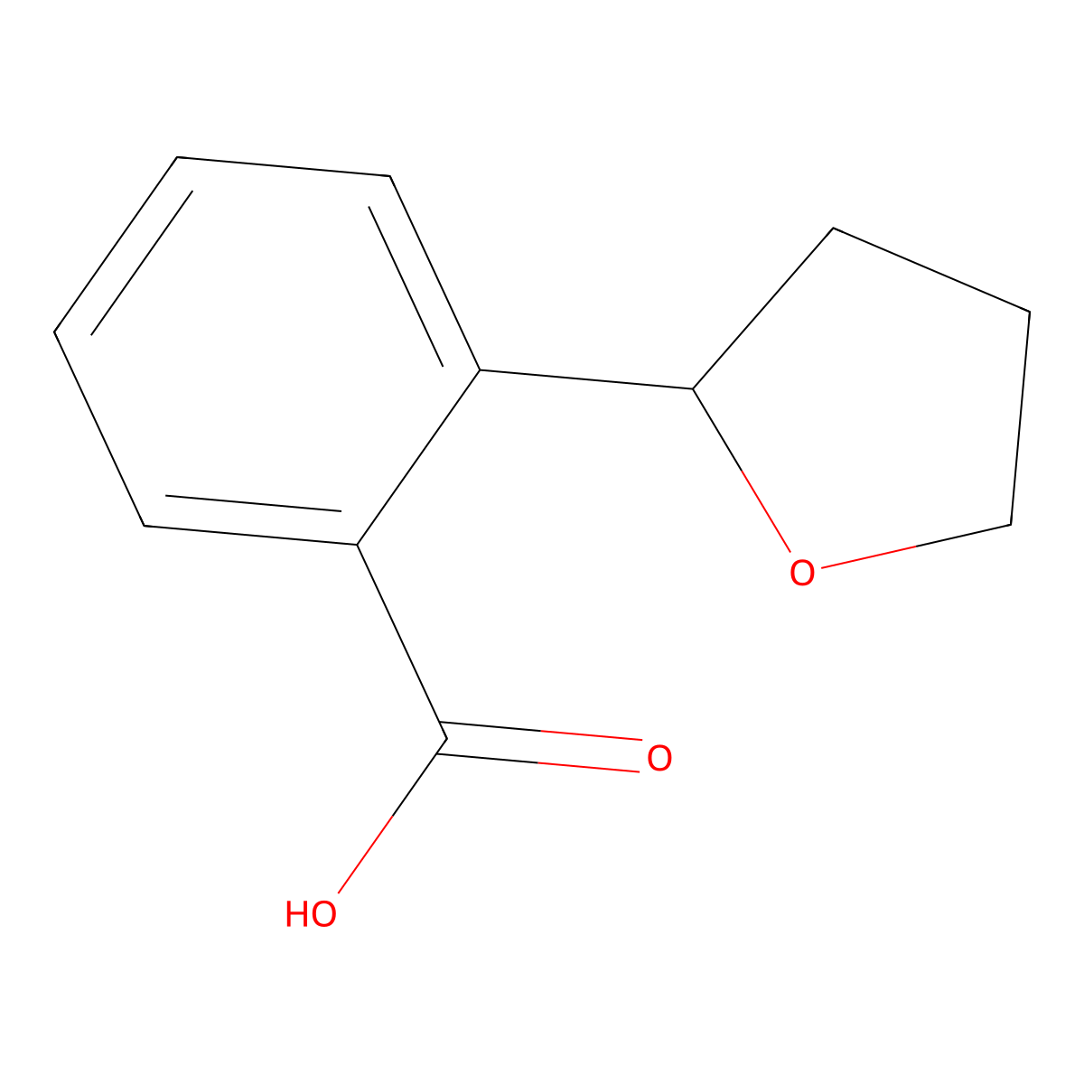 2-(Tetrahydrofuran-2-yl)benzoic acid molecular structure, CAS 1782508-67-1