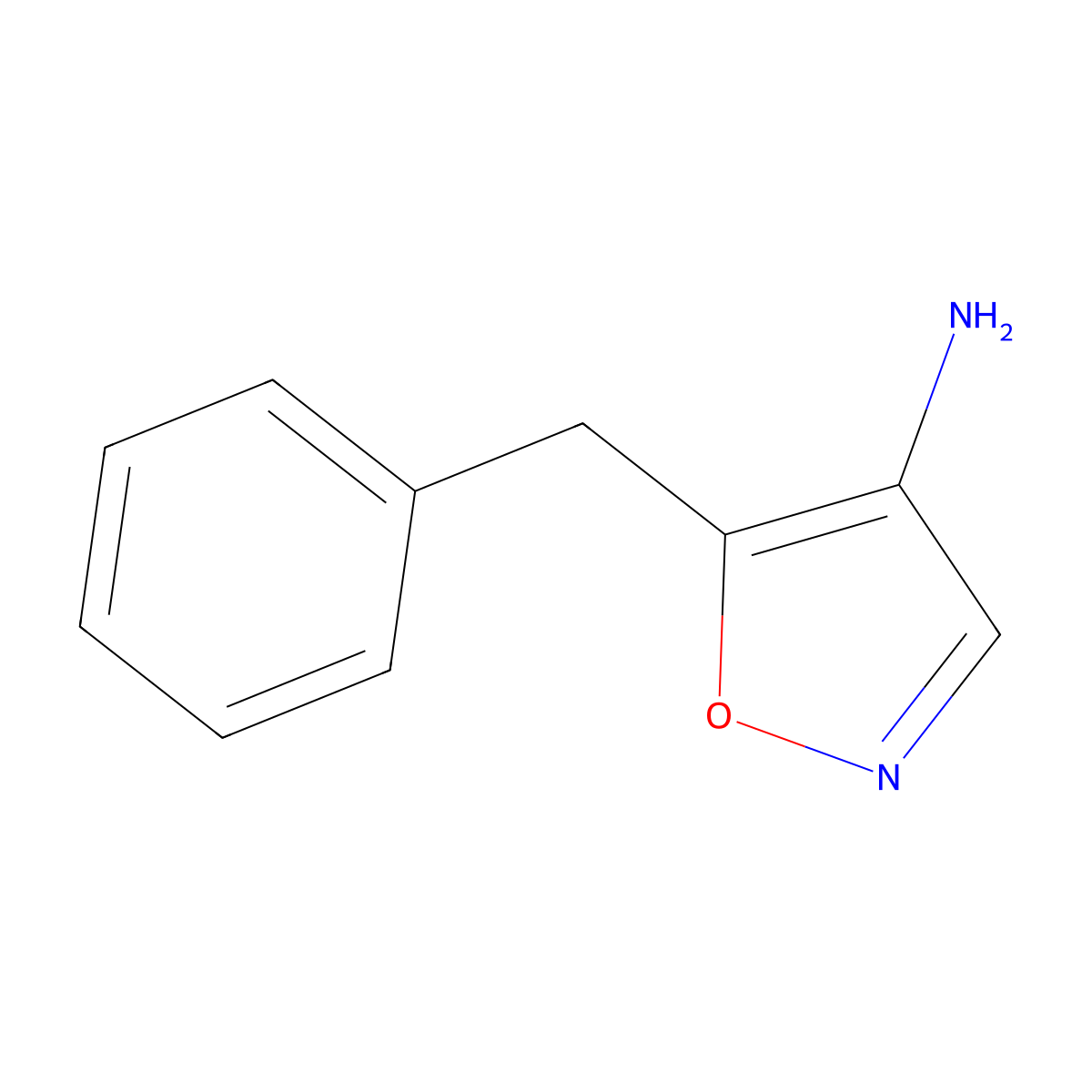 5-Benzyl-1,2-oxazol-4-amine molecular structure, CAS 1782513-72-7