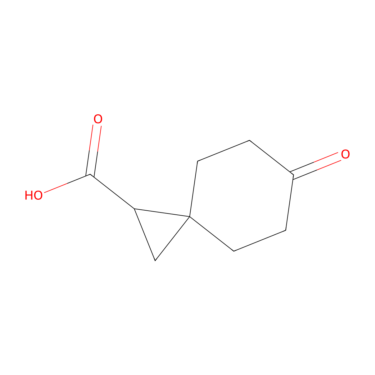 6-Oxospiro[2.5]octane-1-carboxylic acid molecular structure, CAS 1782521-95-2