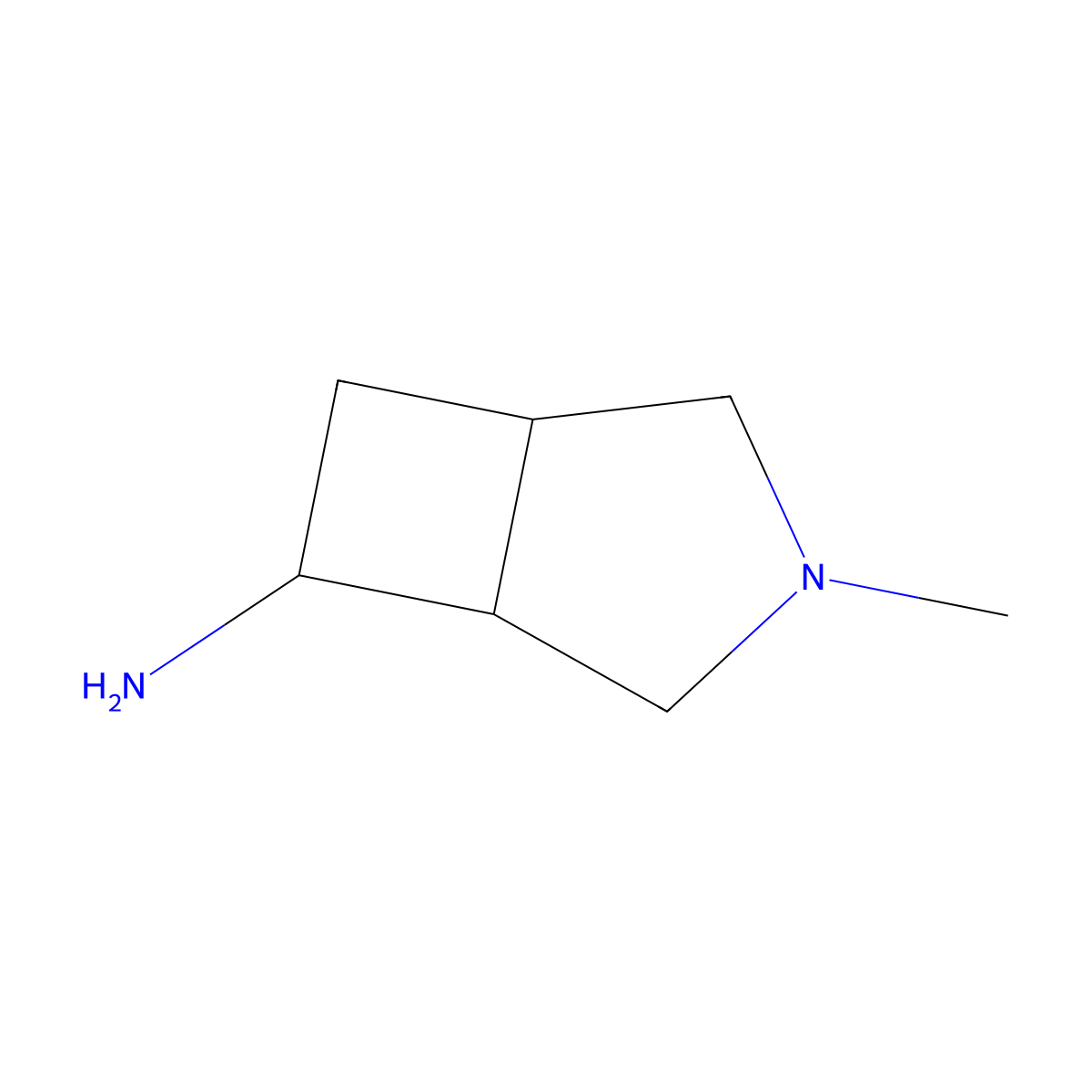 3-Methyl-3-azabicyclo[3.2.0]heptan-6-amine molecular structure, CAS 1782529-08-1