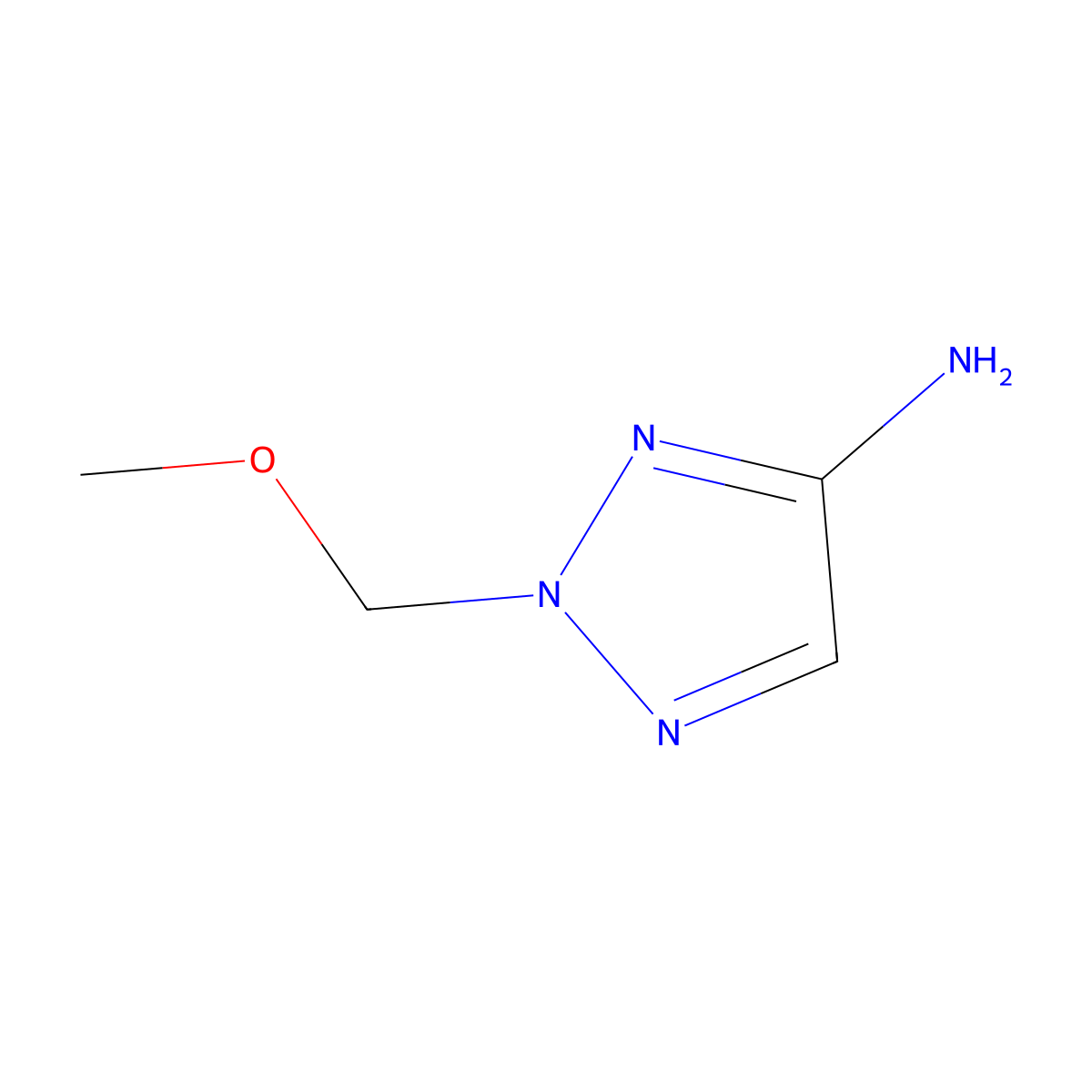 2-(Methoxymethyl)-2H-1,2,3-triazol-4-amine molecular structure, CAS 1782530-21-5