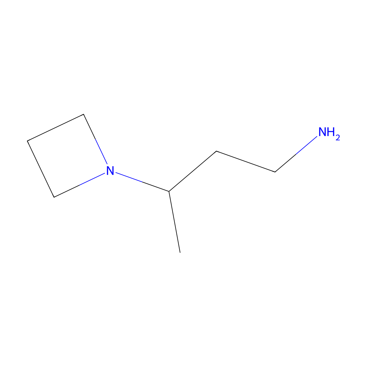 3-(Azetidin-1-yl)butan-1-amine molecular structure, CAS 1782531-24-1