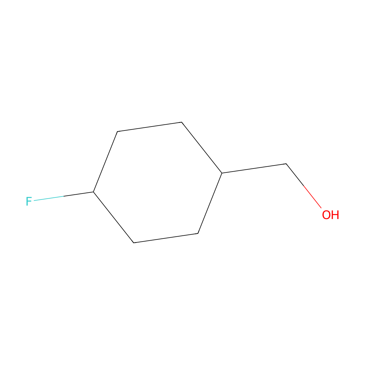 (4-Fluorocyclohexyl)methanol molecular structure, CAS 1782531-62-7