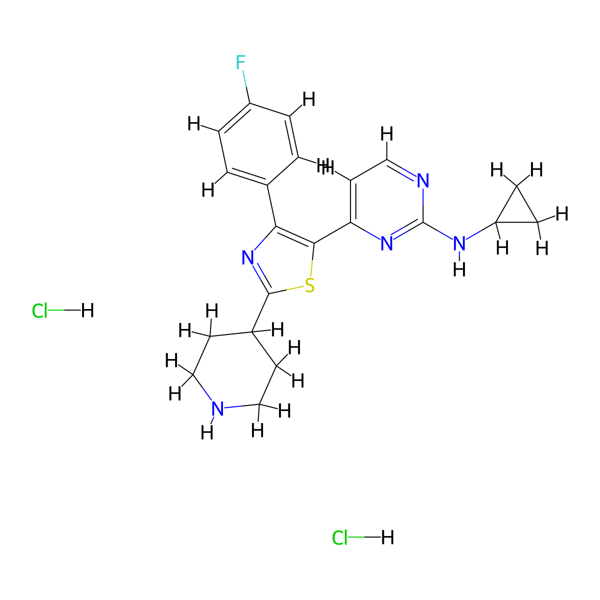 DBM 1285 dihydrochloride molecular structure, CAS 1782532-29-9