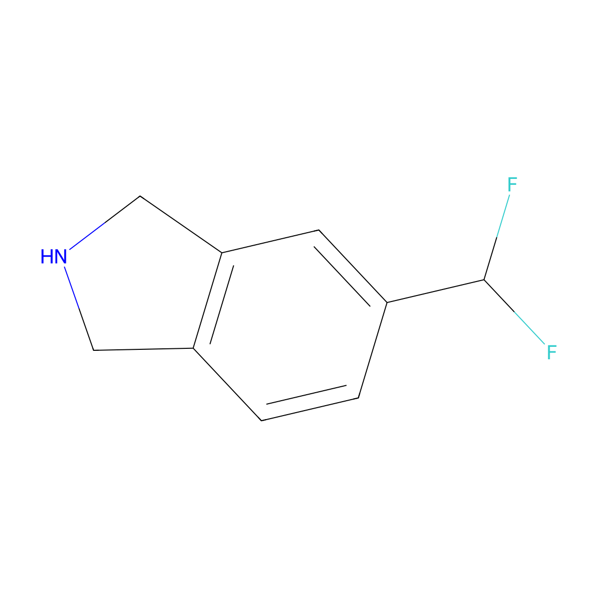 5-(Difluoromethyl)isoindoline molecular structure, CAS 1782541-77-8