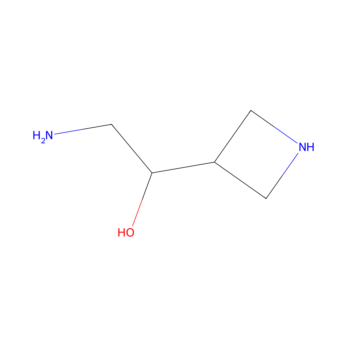 2-Amino-1-(azetidin-3-yl)ethan-1-ol molecular structure, CAS 1782548-48-4