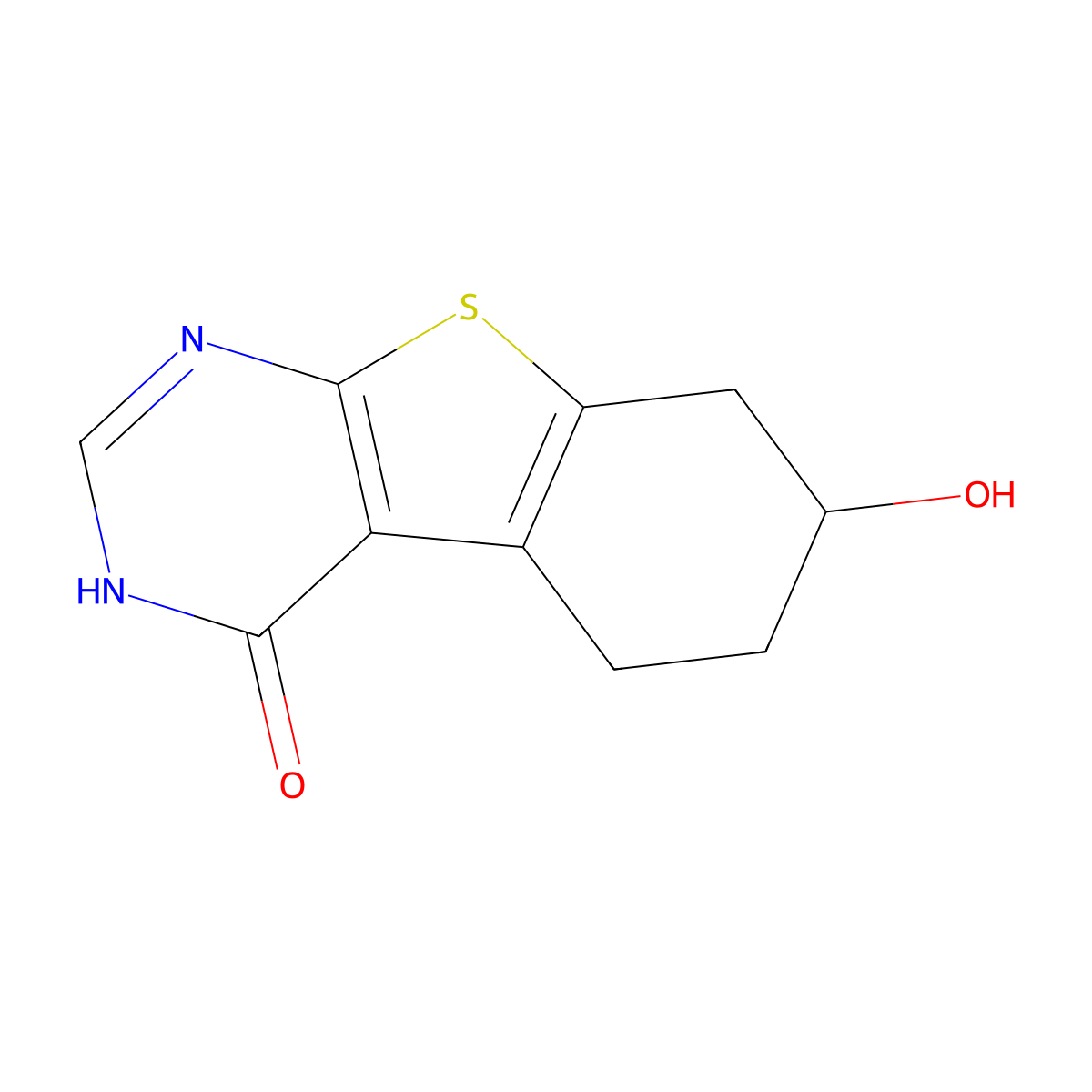 7-hydroxy-5,6,7,8-tetrahydro-3H-[1]benzothiolo[2,3-d]pyrimidin-4-one molecular structure, CAS 1782548-89-3