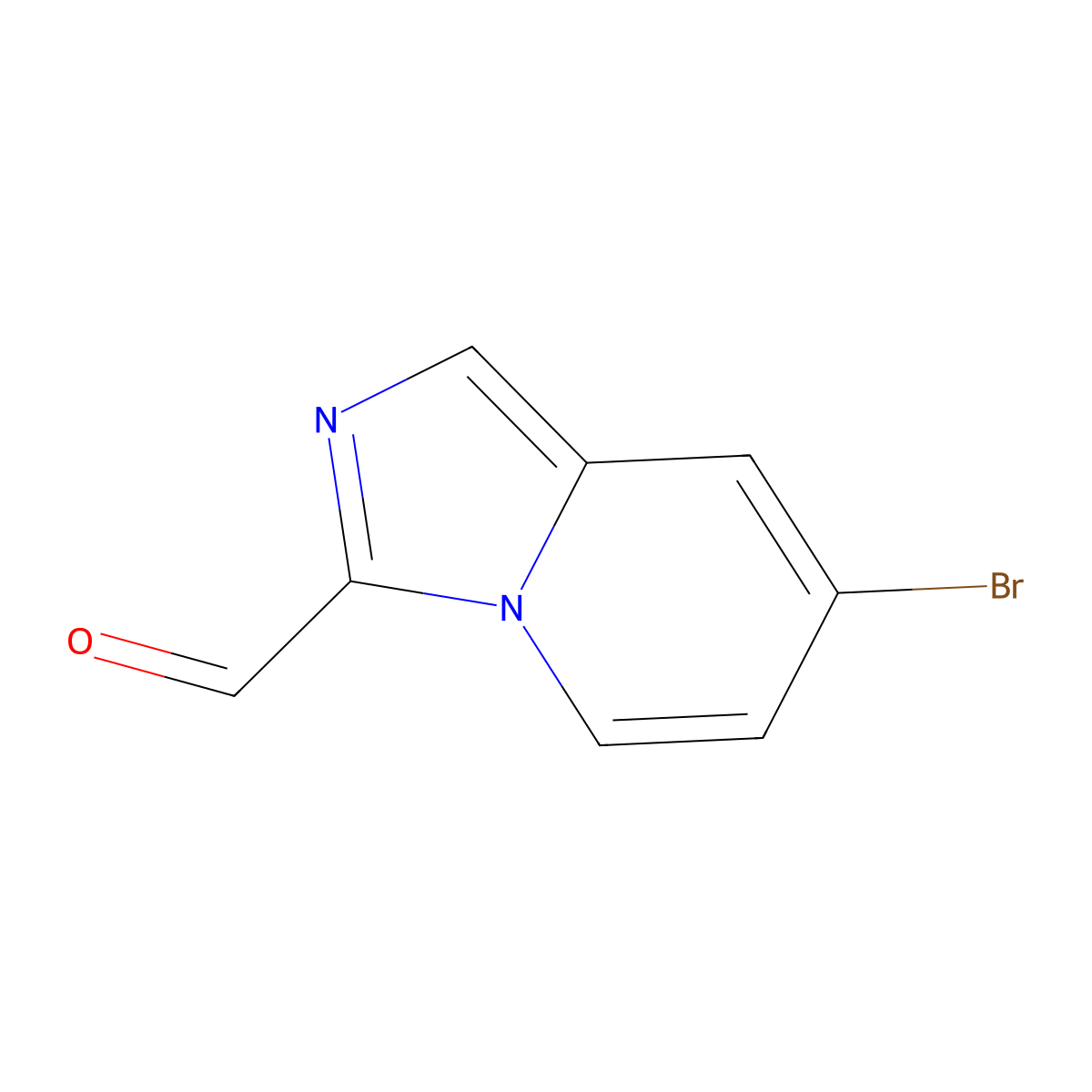 7-Bromoimidazo[1,5-a]pyridine-3-carbaldehyde molecular structure, CAS 1782565-19-8