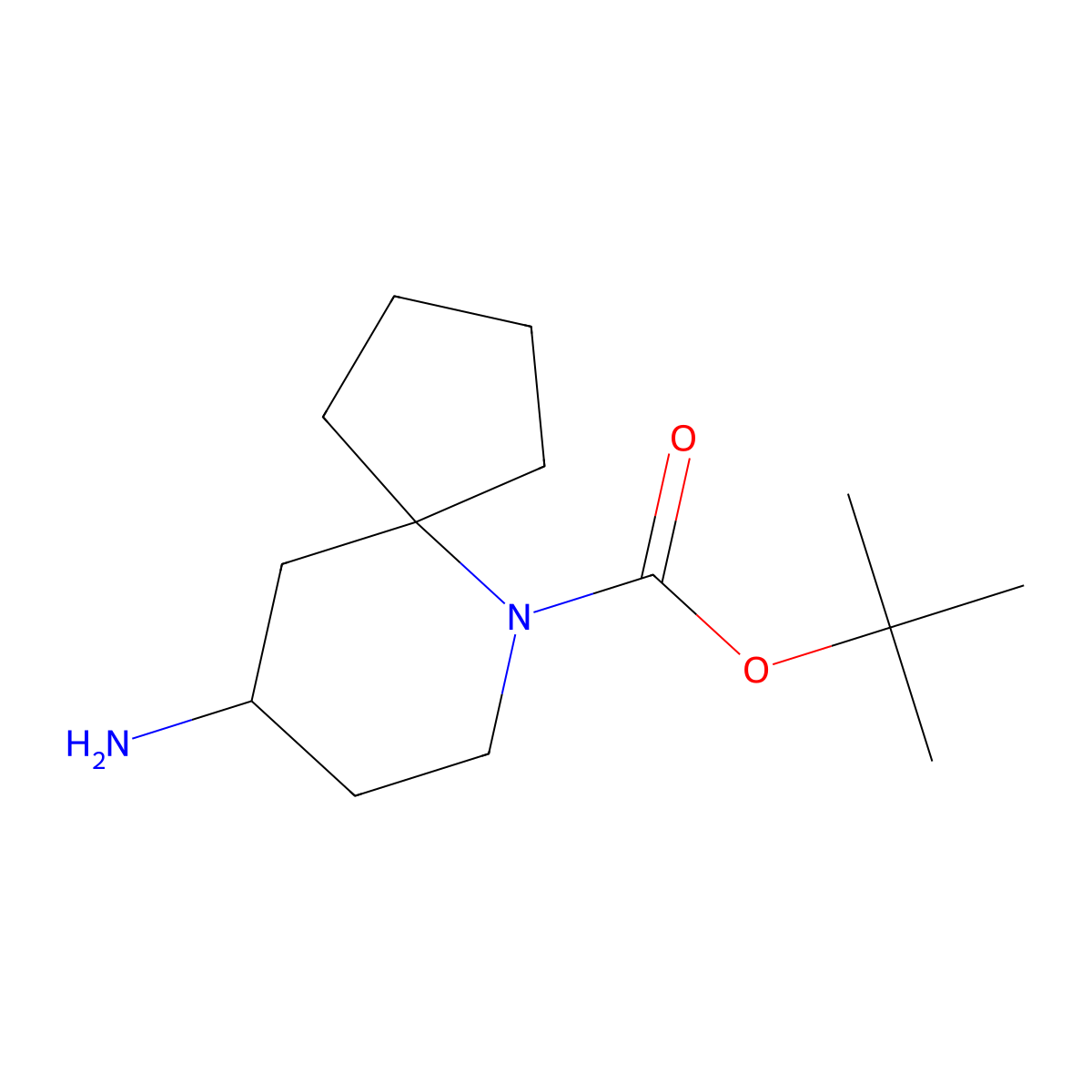 Tert-butyl9-amino-6-azaspiro[4.5]decane-6-carboxylate molecular structure, CAS 1782567-12-7
