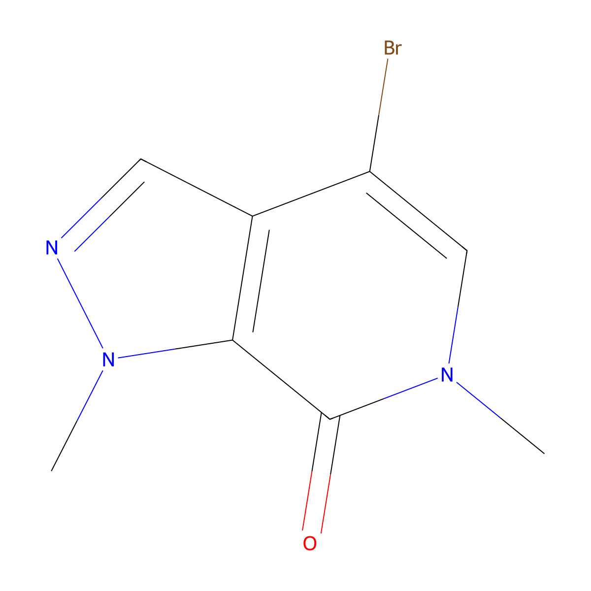 4-Bromo-1,6-dimethyl-1H-pyrazolo[3,4-c]pyridin-7(6H)-one molecular structure, CAS 1782578-99-7