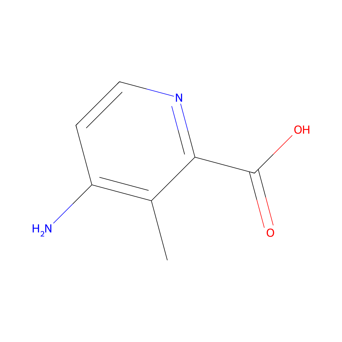 4-Amino-3-methylpyridine-2-carboxylic acid molecular structure, CAS 1782591-26-7