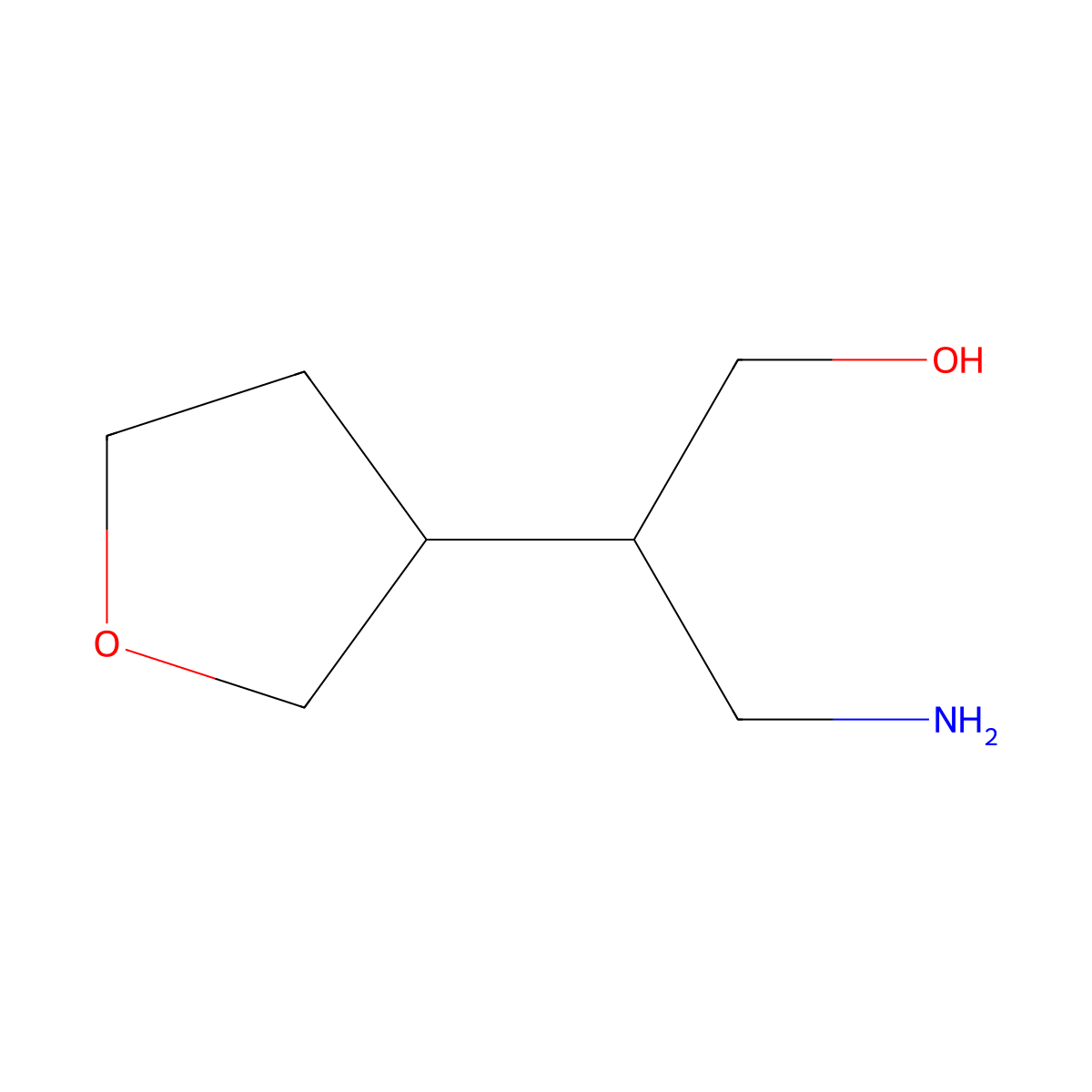 3-Amino-2-(oxolan-3-yl)propan-1-ol molecular structure, CAS 1782591-62-1