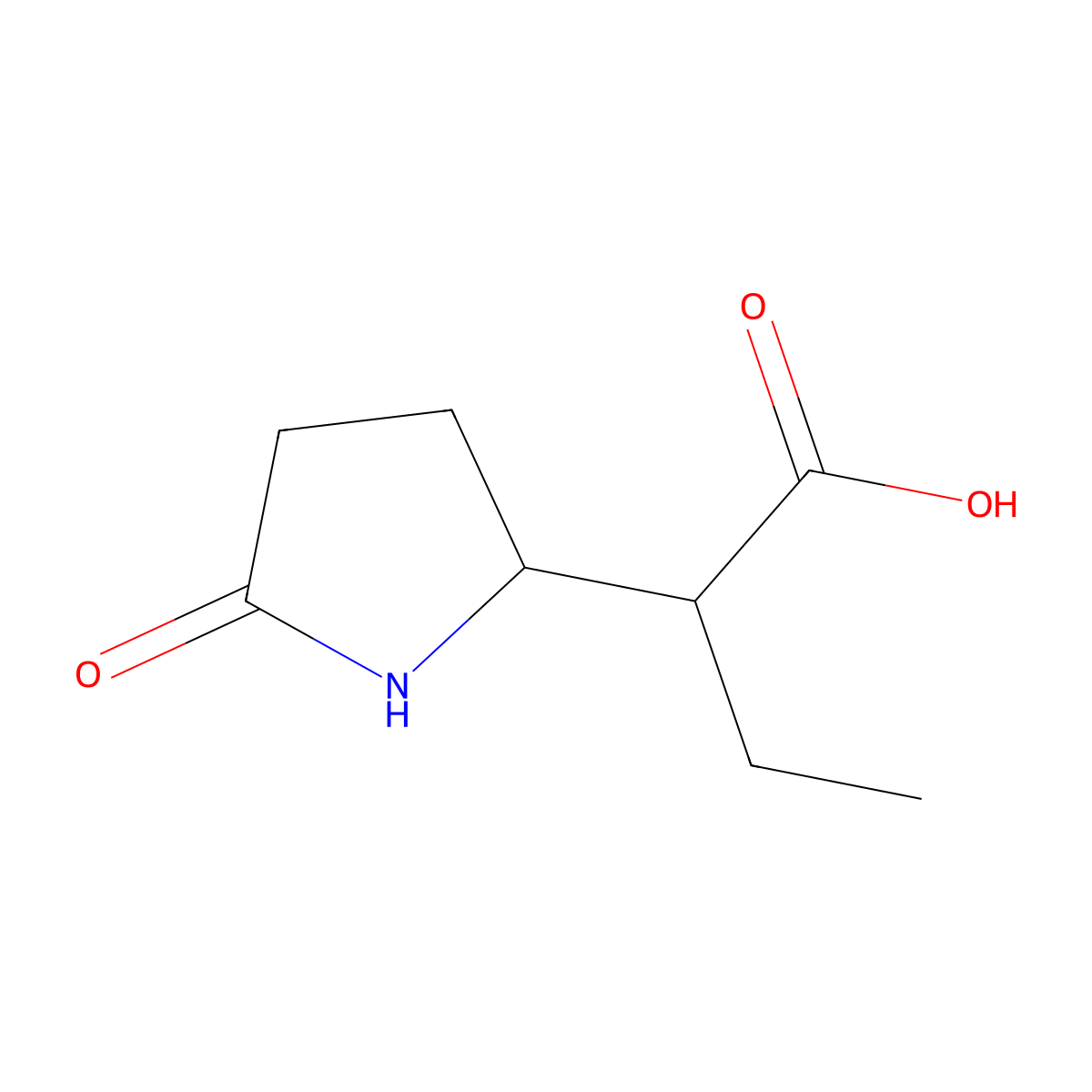 2-(5-Oxopyrrolidin-2-yl)butanoicacid molecular structure, CAS 1782592-14-6
