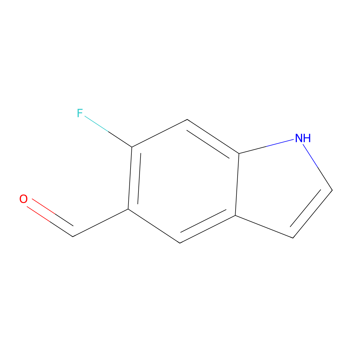 6-Fluoro-1H-indole-5-carbaldehyde molecular structure, CAS 1782596-81-9
