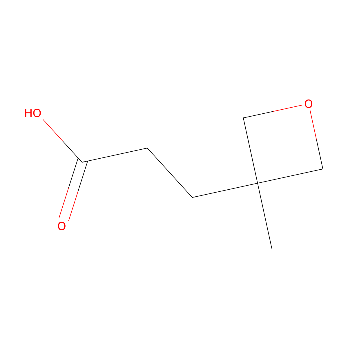 3-(3-Methyloxetan-3-yl)propanoic acid molecular structure, CAS 1782597-66-3
