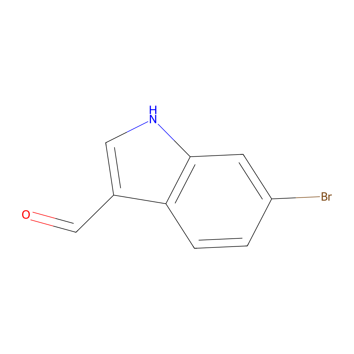 6-Bromoindole-3-carbaldehyde molecular structure, CAS 17826-04-9